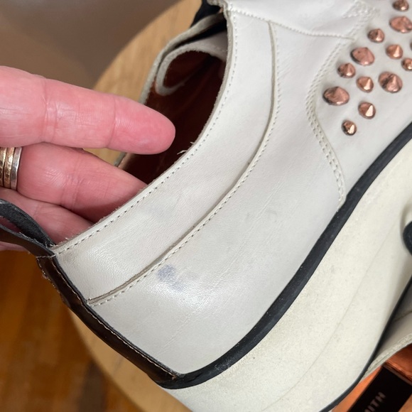 Alexander Smith Platform Bronze Studded Shoes - Picture 7 of 8